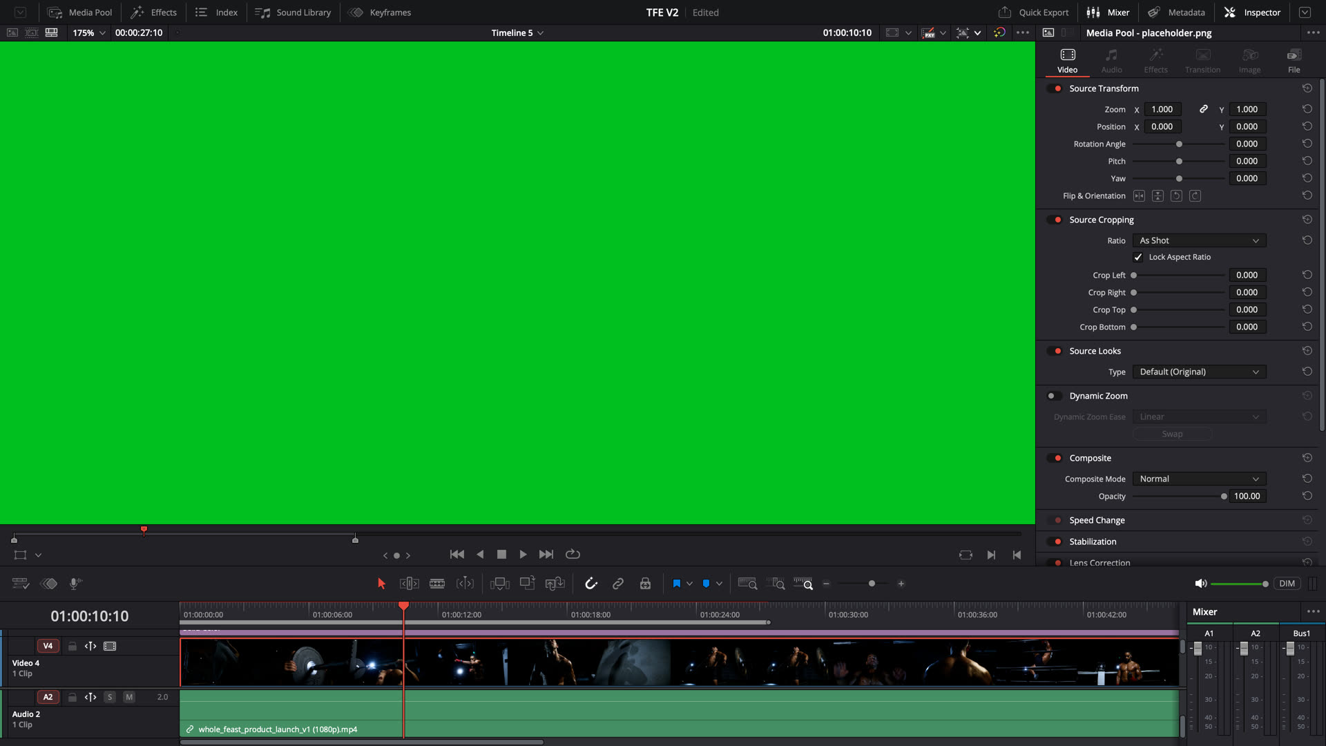 DaVinci Resolve session at First Light Films